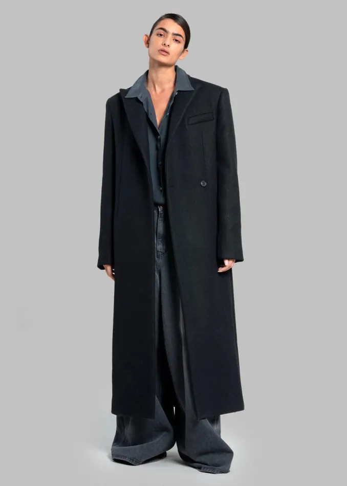 The Frankie Shop Melva Coat 8211 Black Shop Outerwear