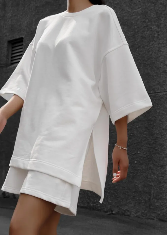 The Frankie Shop Memphis Fleece Set 8211 White Shop Bottoms