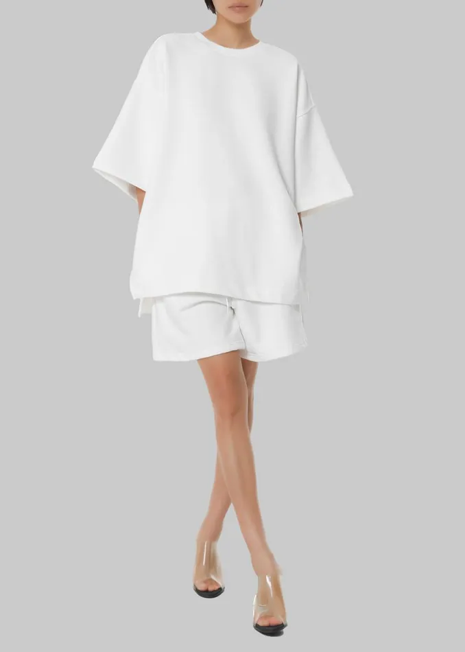 The Frankie Shop Memphis Fleece Set 8211 White Shop Bottoms