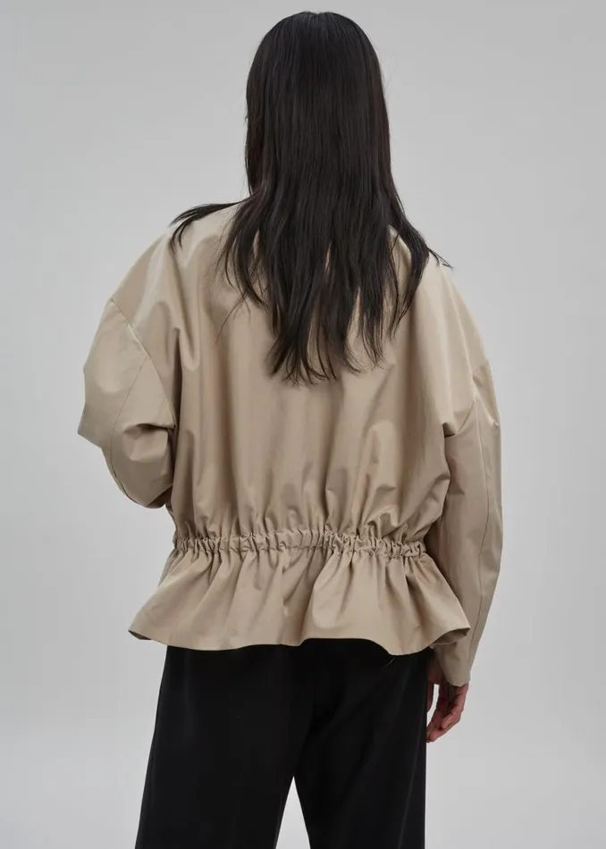 The Frankie Shop Myro Drawstring Jacket 8211 Beige Shop Outerwear