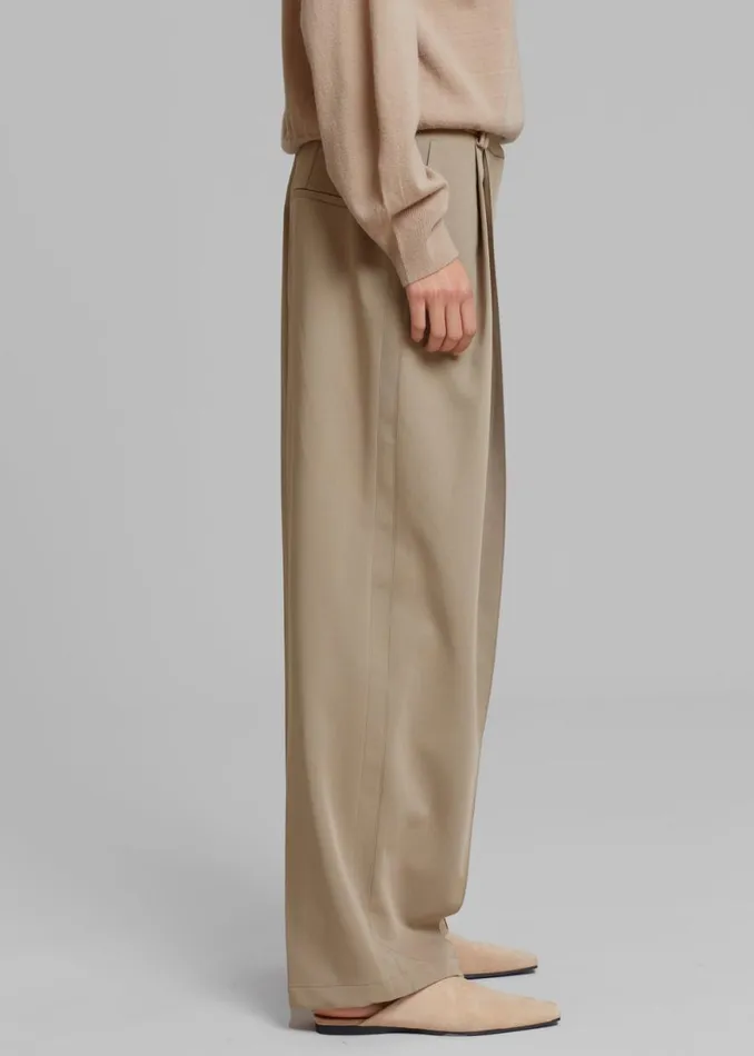 The Frankie Shop Naomie String Pants 8211 Latte Shop Bottoms
