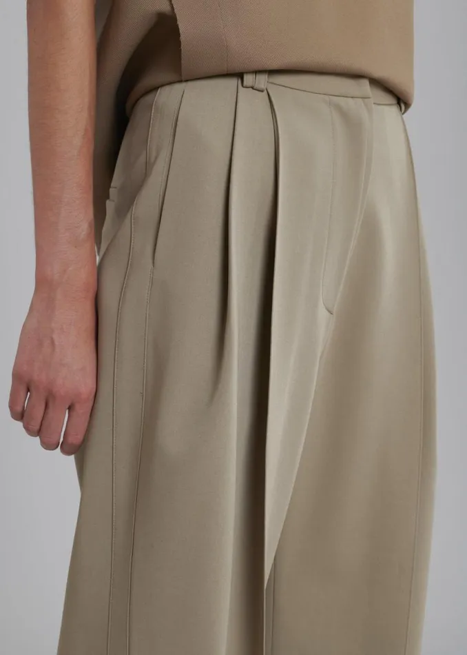 The Frankie Shop Naomie String Pants 8211 Latte Shop Bottoms