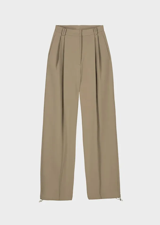 The Frankie Shop Naomie String Pants 8211 Latte Shop Bottoms