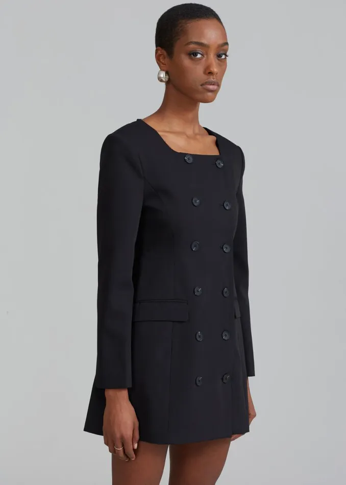 The Frankie Shop Narin Dress 8211 Black Shop Dresses