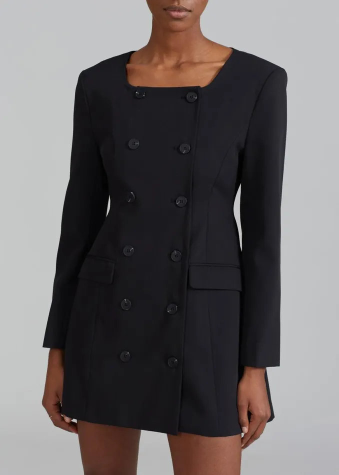 The Frankie Shop Narin Dress 8211 Black Shop Dresses