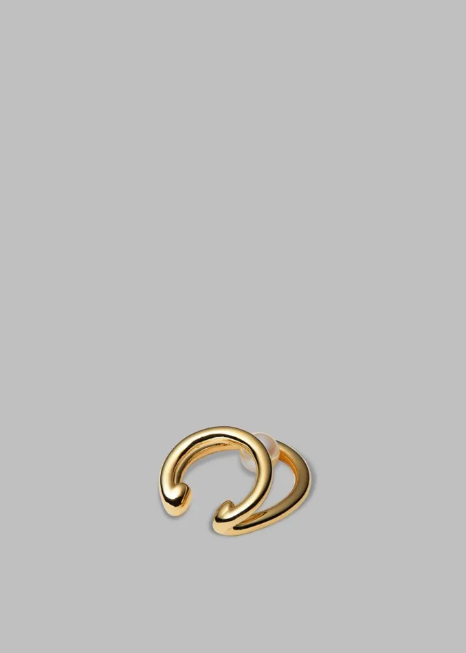 The Frankie Shop Otiumberg Double Pearl Cuff 8211 Gold Shop Accessories