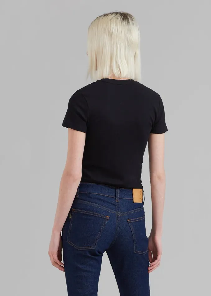 The Frankie Shop Palmira Tee 8211 Black Shop Clothing