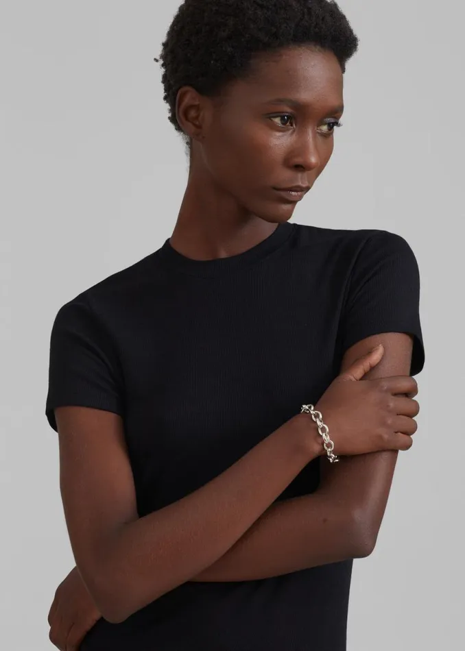 The Frankie Shop Palmira Tee 8211 Black Shop Clothing