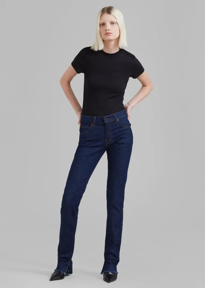 The Frankie Shop Palmira Tee 8211 Black Shop Clothing