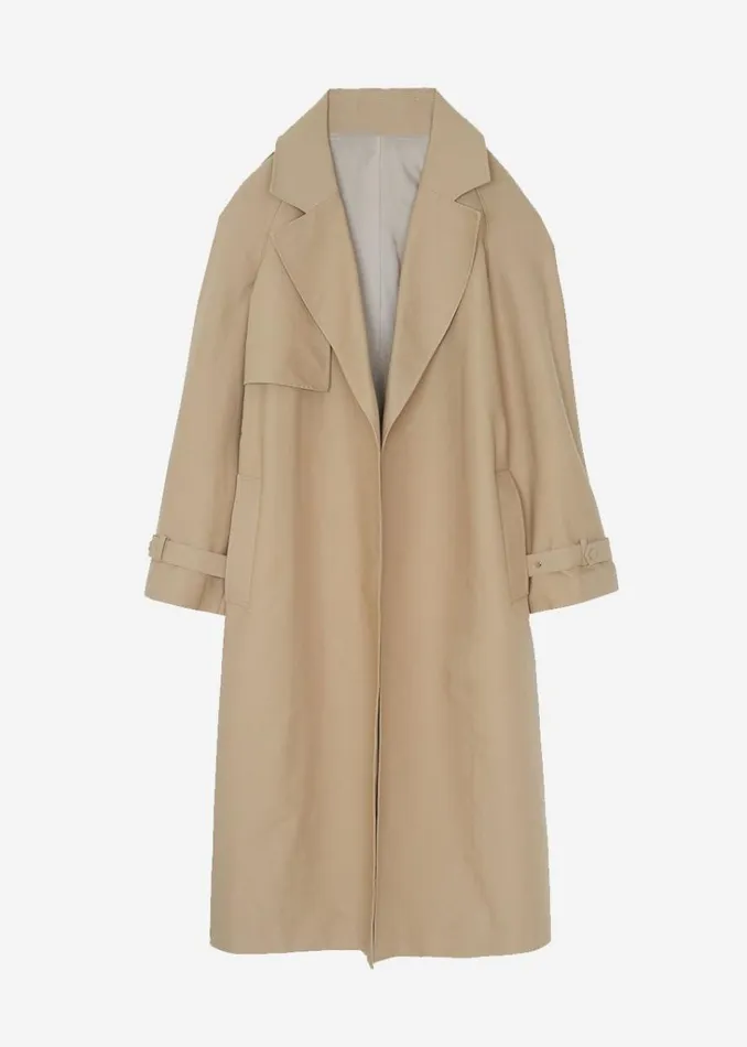 The Frankie Shop Rhodes Trench Coat 8211 Natural Shop Outerwear