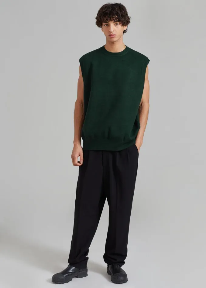 The Frankie Shop Russel Pleated Trousers 8211 Black Shop Clothing