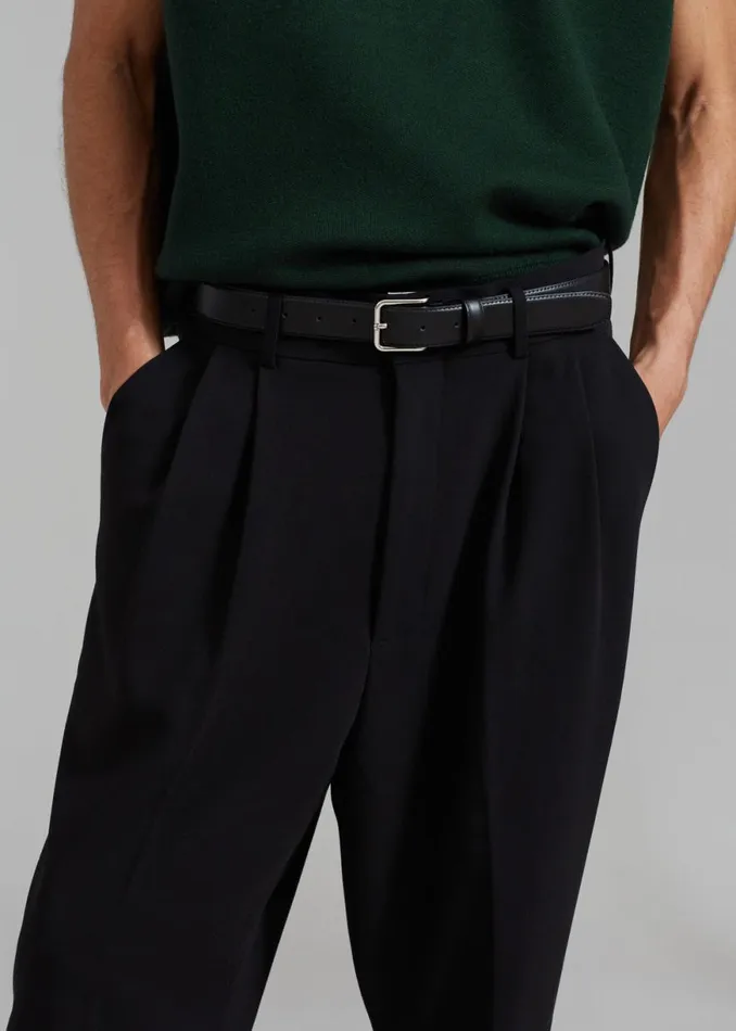 The Frankie Shop Russel Pleated Trousers 8211 Black Shop Clothing