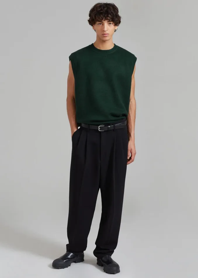 The Frankie Shop Russel Pleated Trousers 8211 Black Shop Clothing