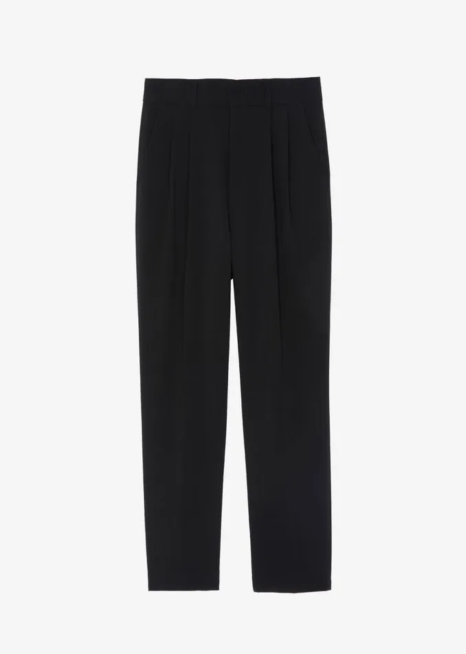 The Frankie Shop Russel Pleated Trousers 8211 Black Shop Clothing