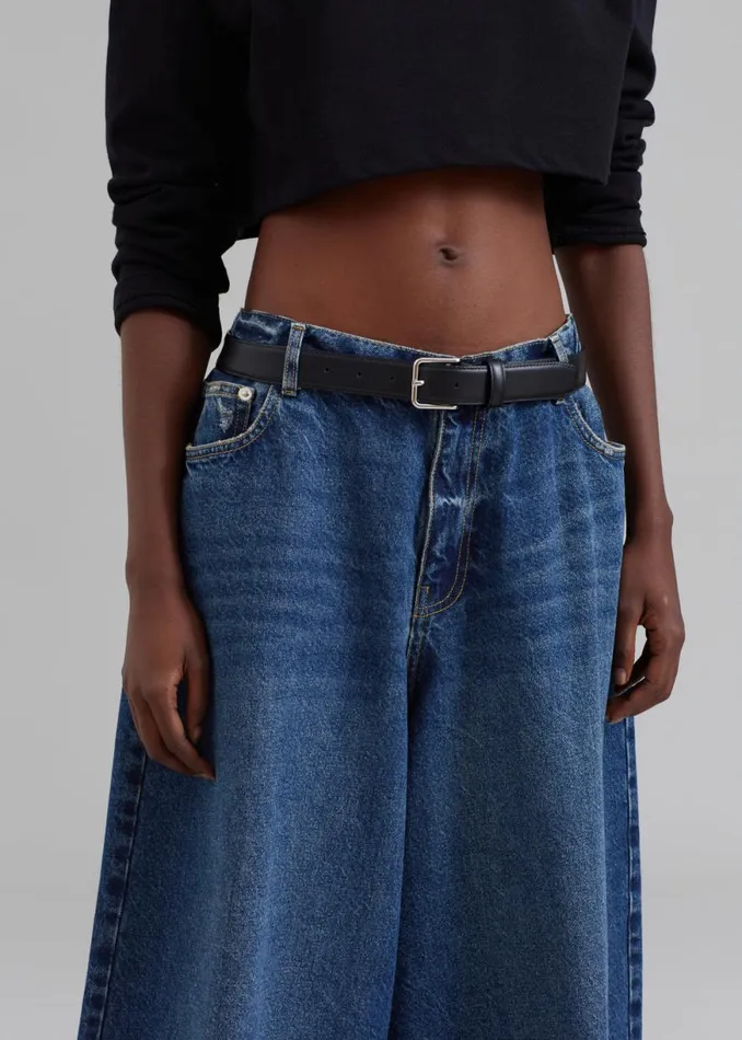 The Frankie Shop Sasha Wide Leg Jeans 8211 Dark Blue Shop Clothing