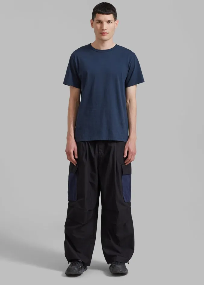 The Frankie Shop Stu Colorblock Cargo Pants 8211 Black Combo Shop Clothing