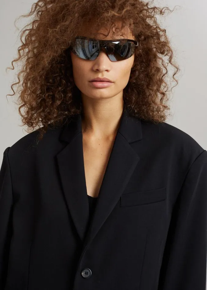 The Frankie Shop Tansy Oversized Blazer 8211 Black Shop Suits