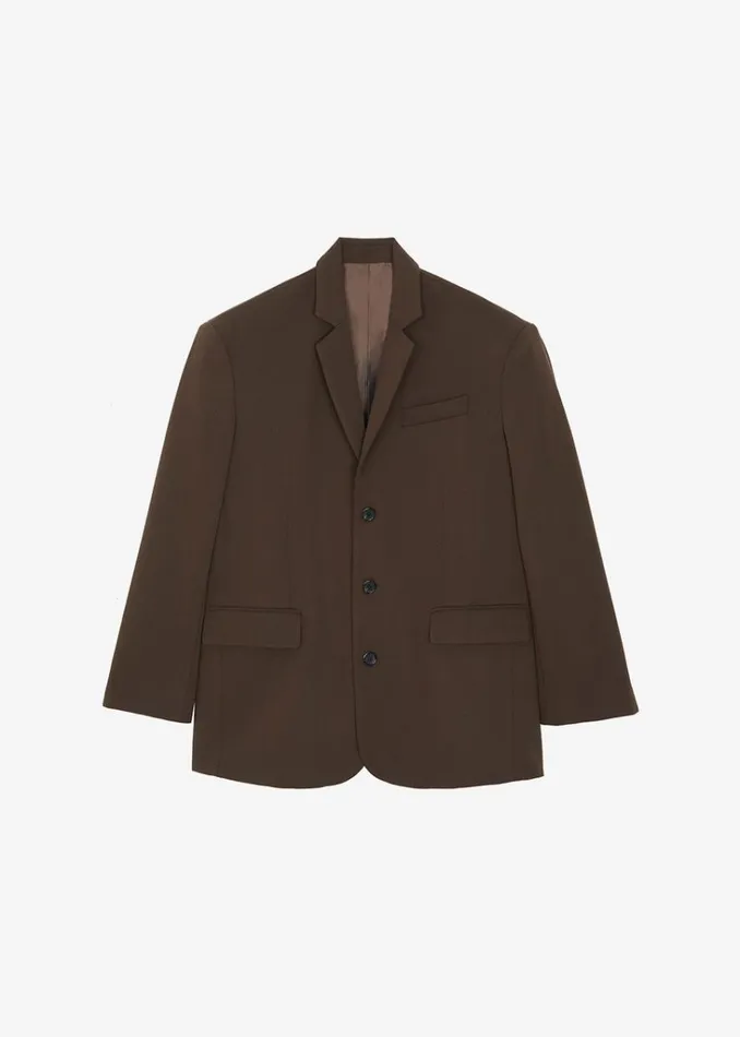 The Frankie Shop Tansy Oversized Blazer 8211 Chocolate Shop Suits
