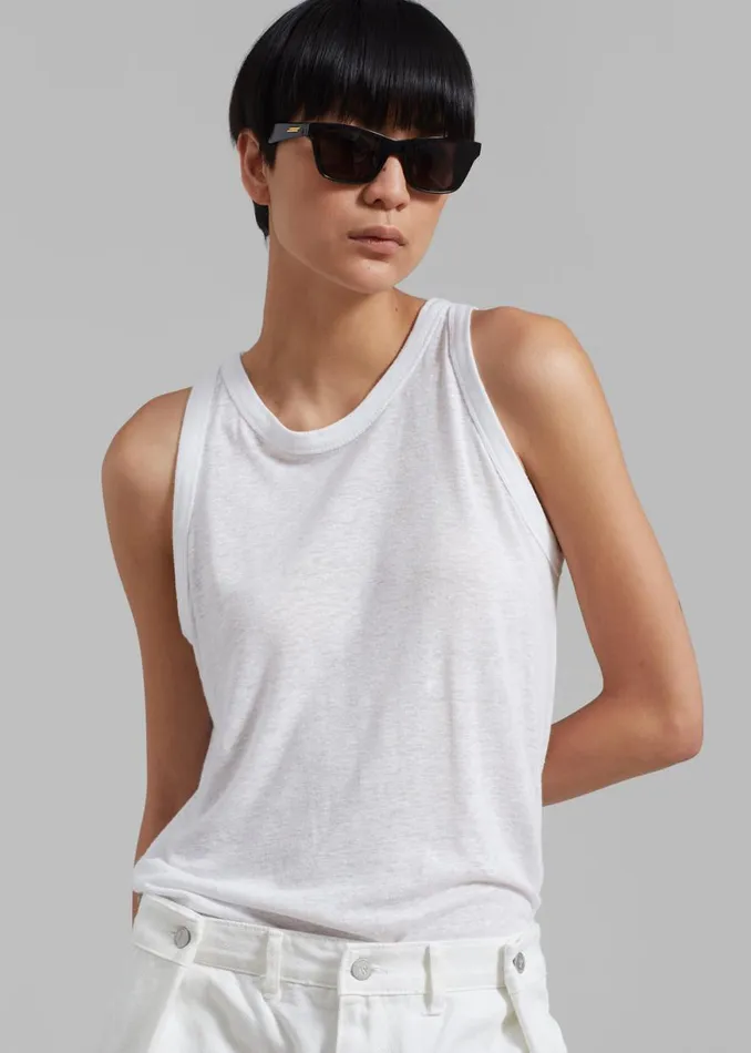 The Frankie Shop Taya Tank Top 8211 Off White Shop Tops