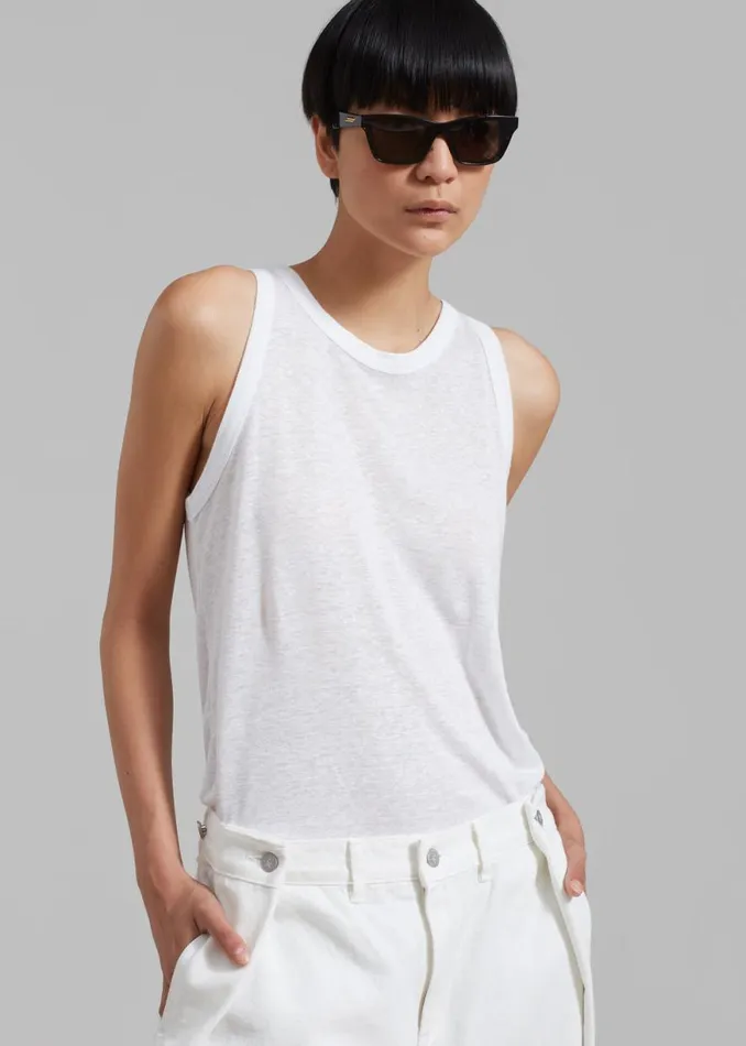 The Frankie Shop Taya Tank Top 8211 Off White Shop Tops