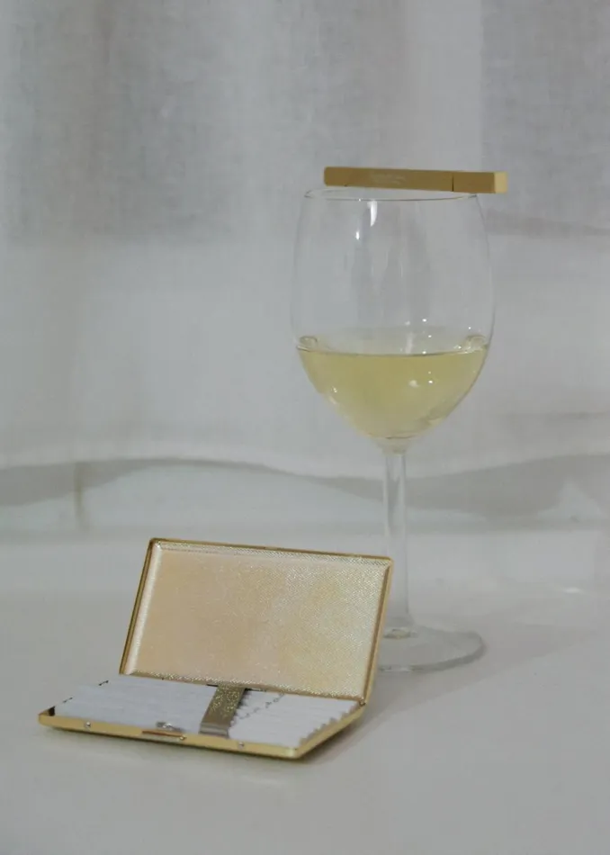 The Frankie Shop TFS Multiuse Gold Case Shop Accessories
