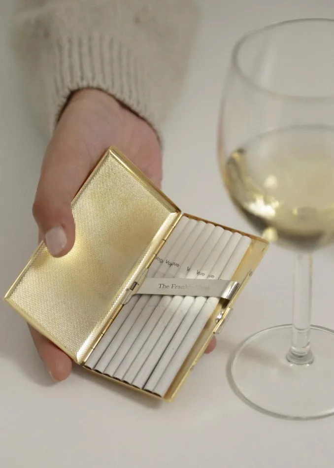 The Frankie Shop TFS Multiuse Gold Case Shop Accessories