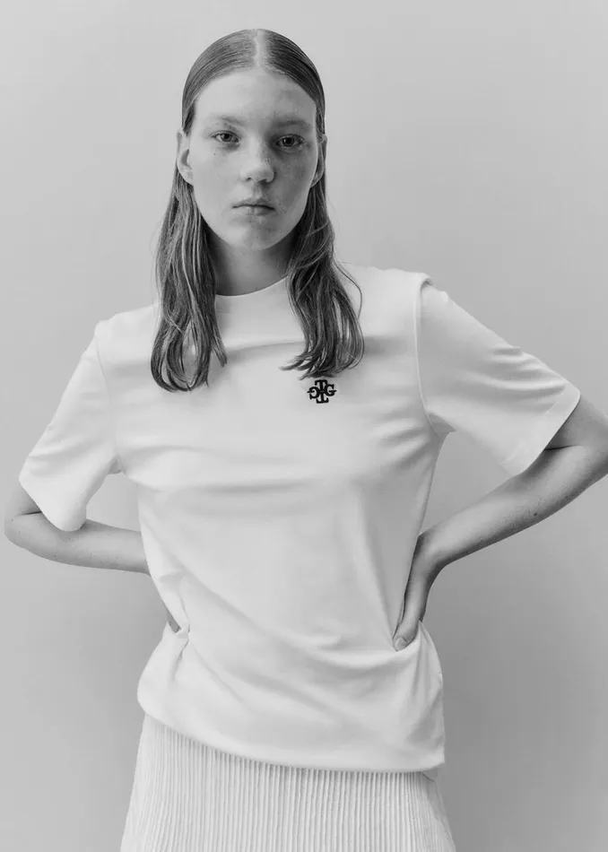 The Frankie Shop The Garment Logo Tee 8211 White Shop Tops