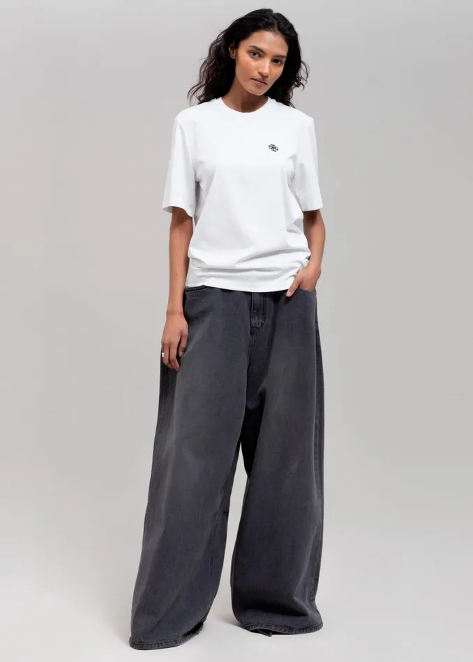 The Frankie Shop The Garment Logo Tee 8211 White Shop Tops