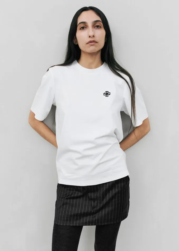 The Frankie Shop The Garment Logo Tee 8211 White Shop Tops