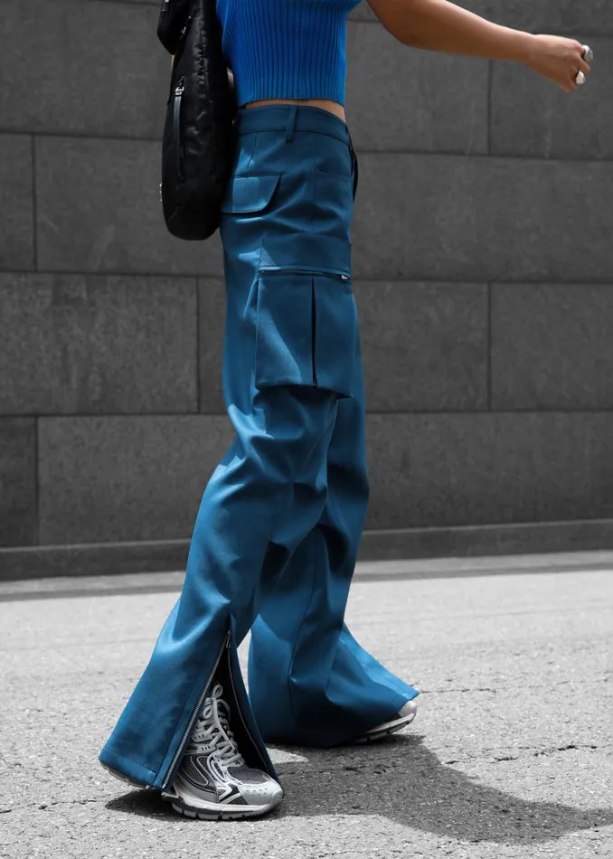 The Frankie Shop Valo Cargo Pants 8211 Navy Shop Clothing