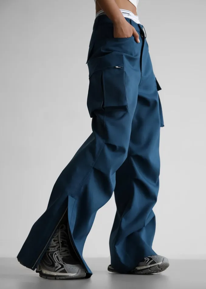 The Frankie Shop Valo Cargo Pants 8211 Navy Shop Clothing