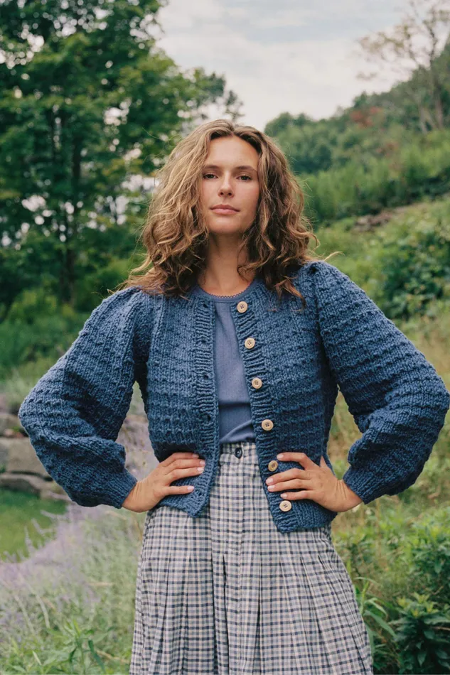 The Nola Cardigan Slate Women Sweaters and Outerwear Christy Dawn The Nola Cardigan Slate Women Sweaters and Outerwear Christy Dawn