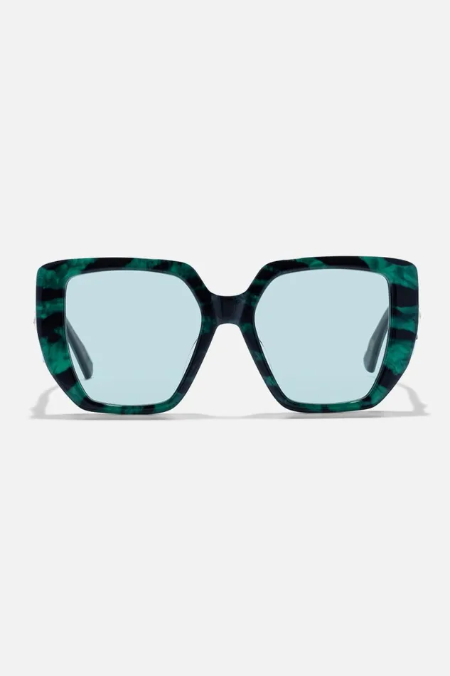 THE PENTHOUSE SUNGLASSES EMERALD TIGER Emerald Tiger WomensMens Camilla Sunglasses