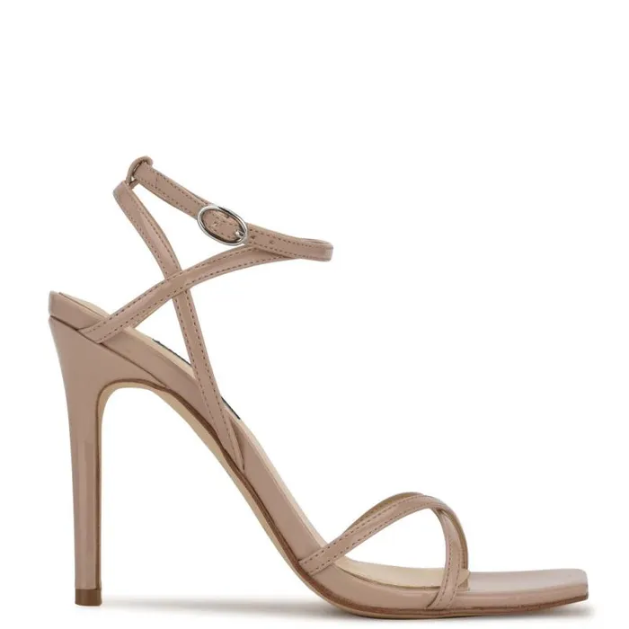 Tidle Ankle Strap Sandals Barely Nude Women Nine West Sandals