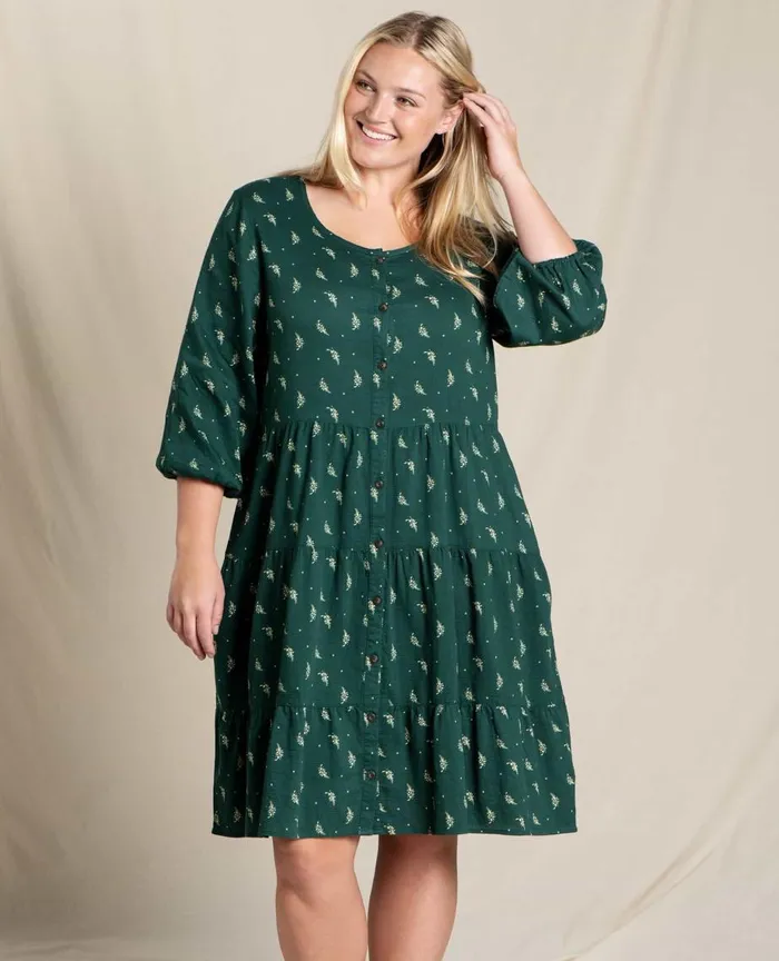 ToadandCo Dresses Manzana Tiered Long Sleeve Dress Starshine Print 8211 Women039s