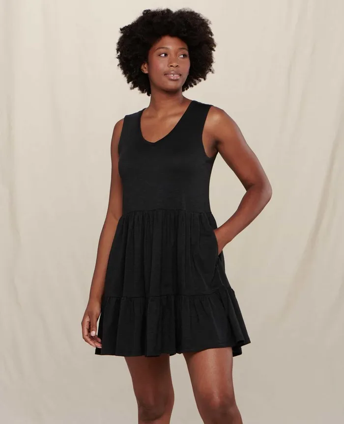 ToadandCo Dresses Marley Tiered Sleeveless Dress Black 8211 Women039s