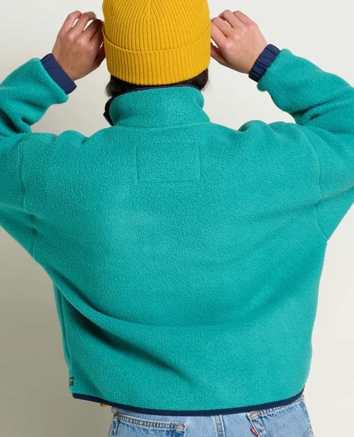 ToadandCo Jackets and Layers Women039s Campo Fleece Jacket Cyan 8211 Women039s