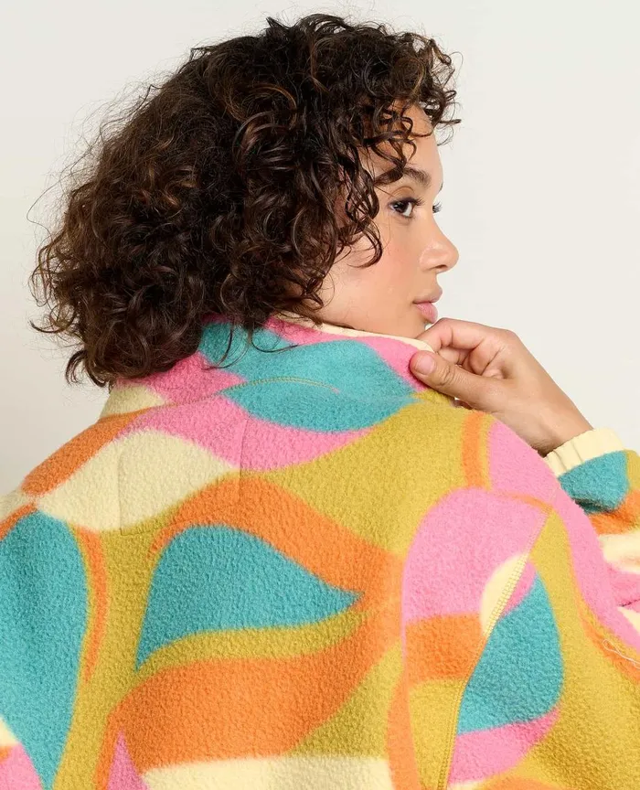 ToadandCo Jackets and Layers Women039s Campo Fleece Jacket Shapes Print 8211 Women039s