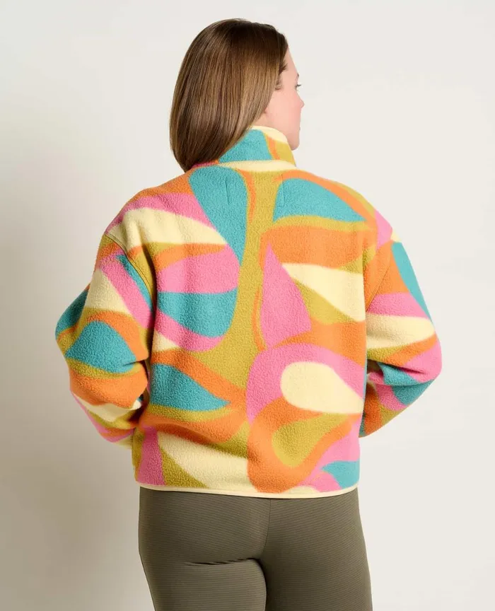 ToadandCo Jackets and Layers Women039s Campo Fleece Jacket Shapes Print 8211 Women039s