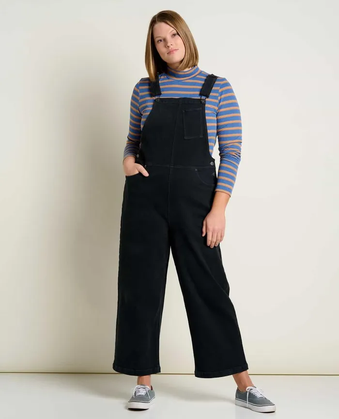 ToadandCo Jumpsuits and Overalls Balsam Seeded Denim Overall Washed Black 8211 Women039s