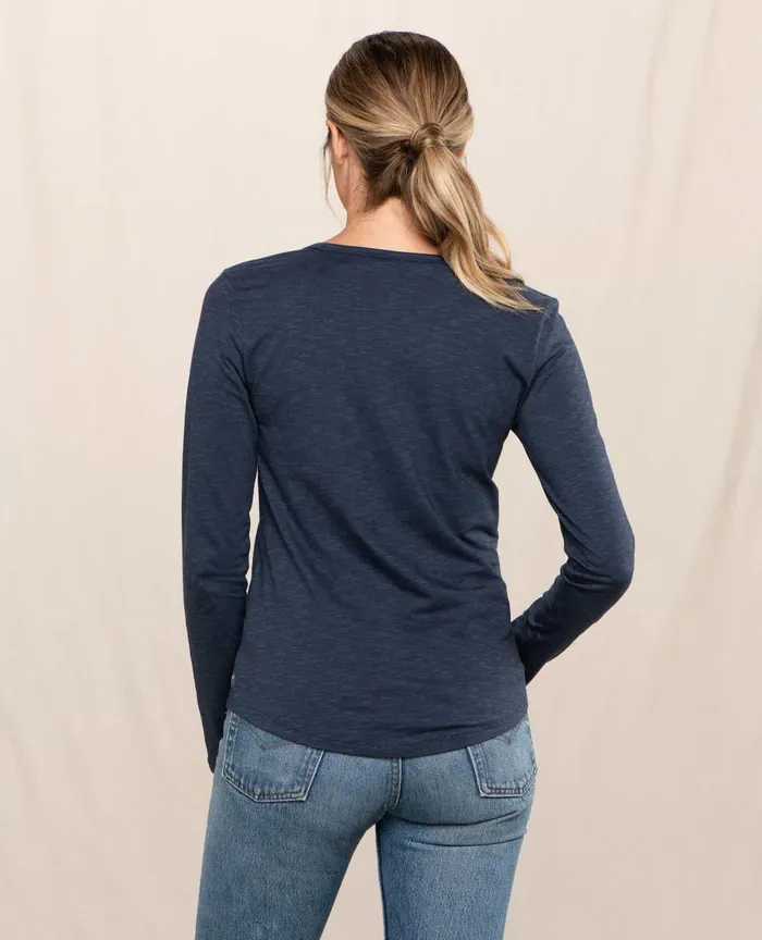 ToadandCo Loungewear and Sleep Marley II Long Sleeve Tee True Navy 8211 Women039s