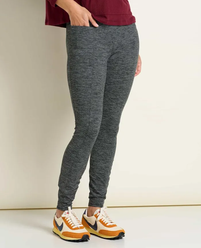 ToadandCo Loungewear and Sleep Timehop Light Tight Black Marled Stripe 8211 Women039s