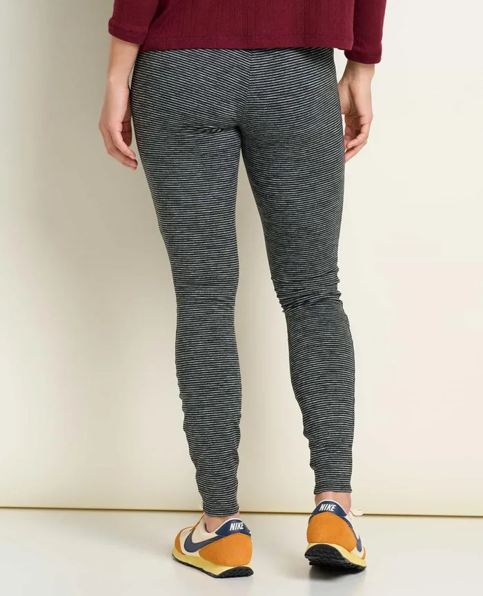 ToadandCo Loungewear and Sleep Timehop Light Tight Black Marled Stripe 8211 Women039s
