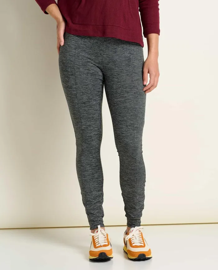 ToadandCo Loungewear and Sleep Timehop Light Tight Black Marled Stripe 8211 Women039s
