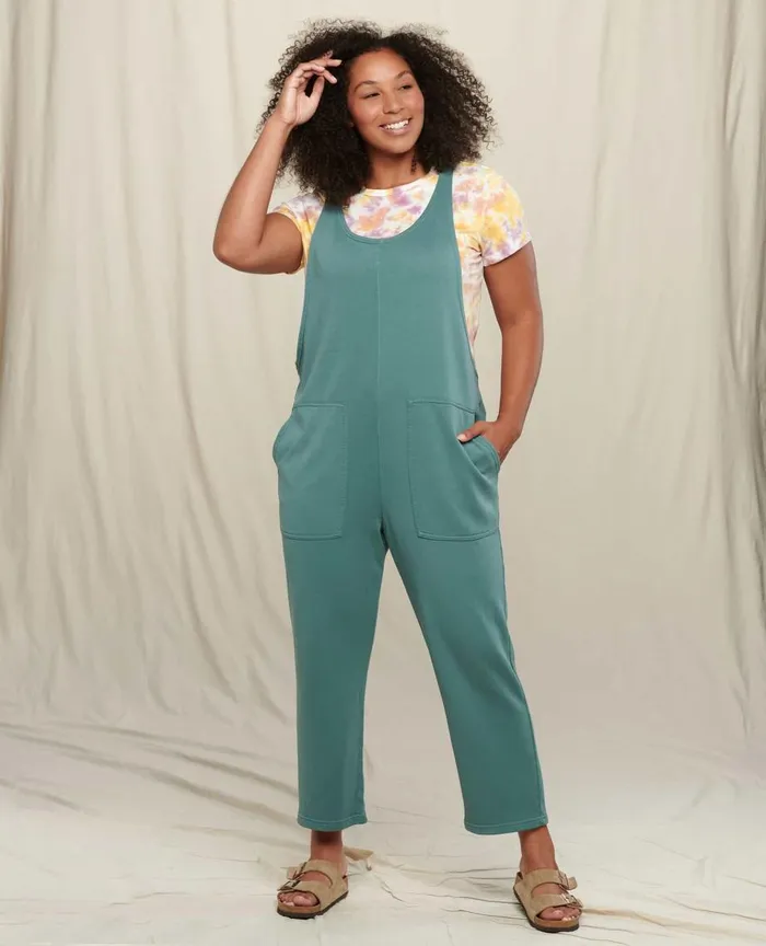 ToadandCo Pants Daybreaker Hemp Jumpsuit Silver Pine 8211 Women039s