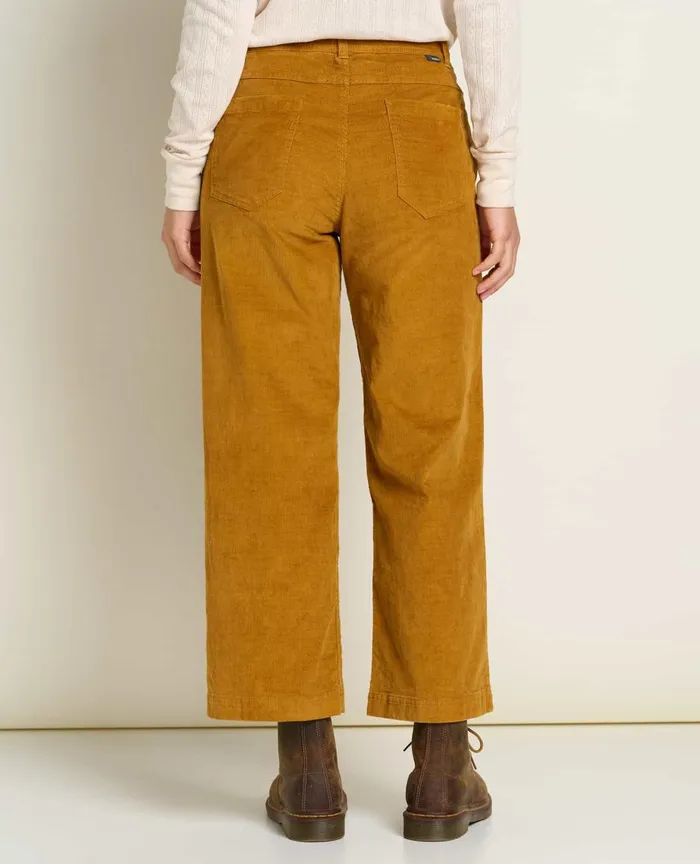 ToadandCo Pants Women039s Karuna Cord Wide Leg Pant Cardamom 8211 Women039s
