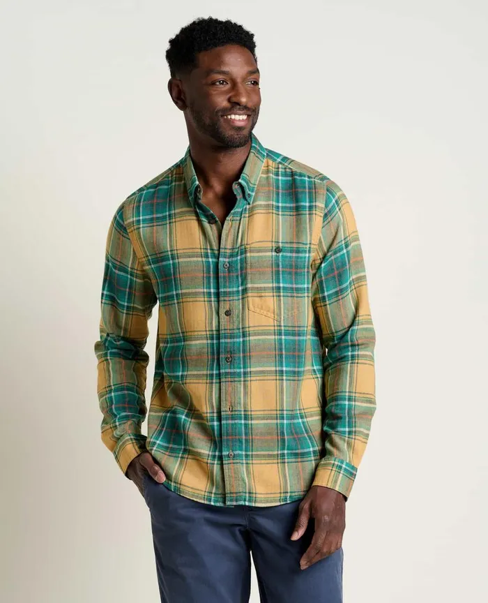 ToadandCo Shirts Airsmyth Long Sleeve Shirt London Fog Windowpane 8211 Men039s
