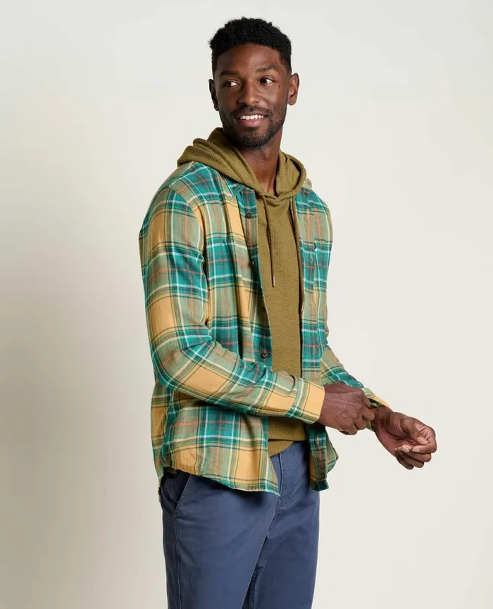 ToadandCo Shirts Airsmyth Long Sleeve Shirt London Fog Windowpane 8211 Men039s
