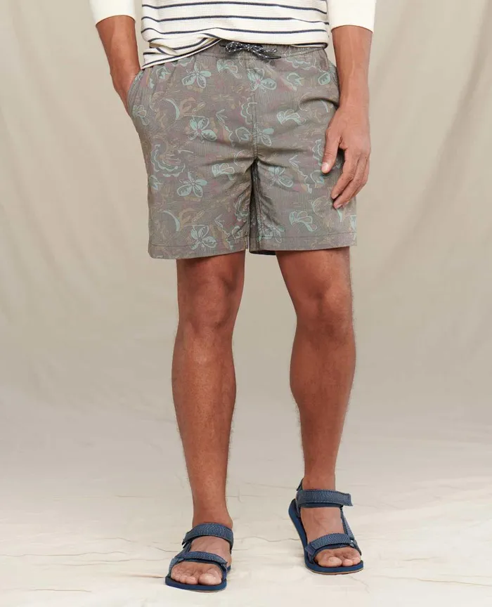 ToadandCo Shorts Men039s Boundless PullOn Short Olive Geo Line Print 8211 Men039s