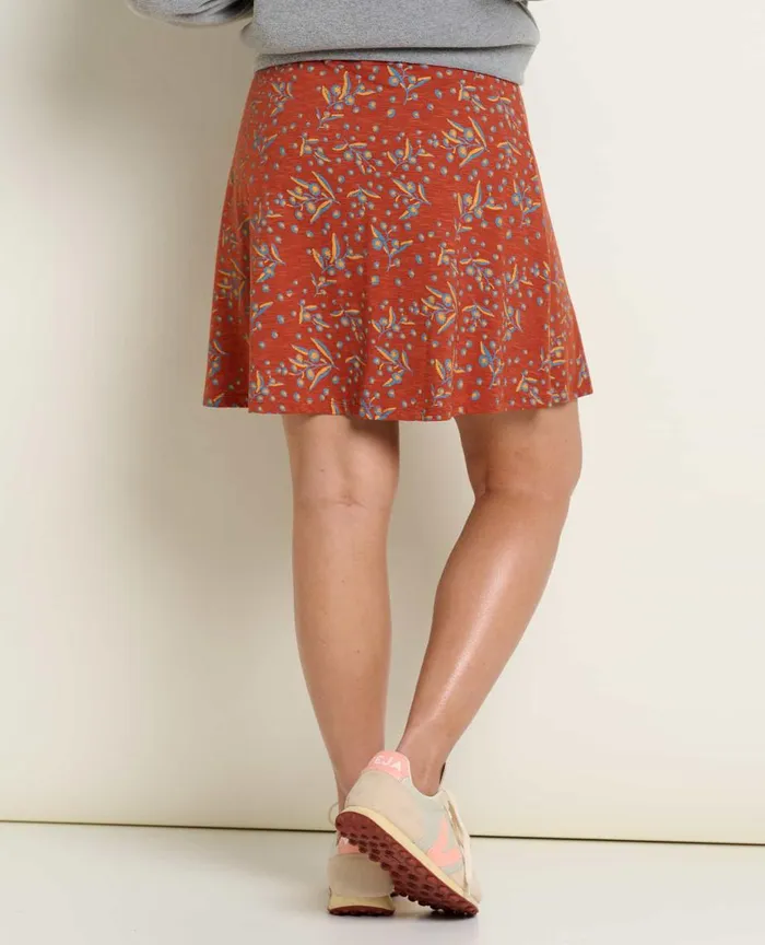 ToadandCo Skirts and Skorts Chaka Skirt Cinnamon Seedpod Print 8211 Women039s